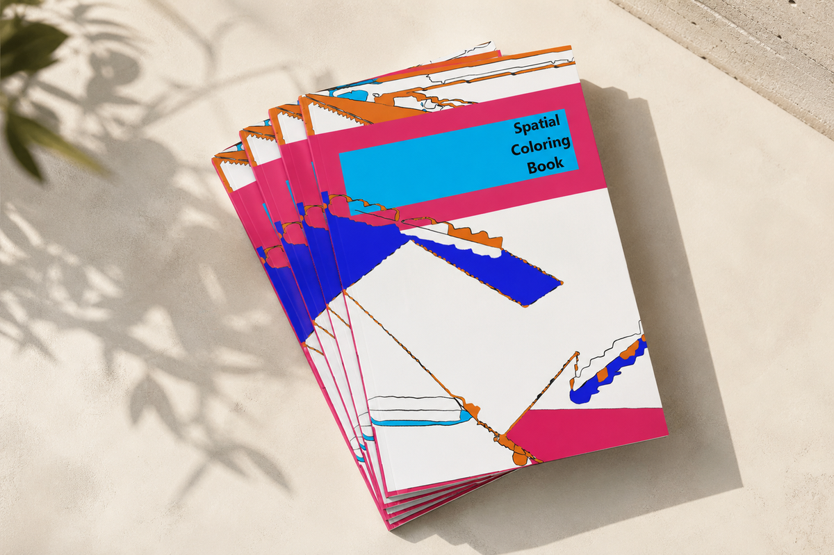 Spatial Coloring Book: 28 Abstract Landscapes